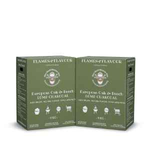 18 KG Europees Eiken & Beuken Houtskool | Flames & Flavour