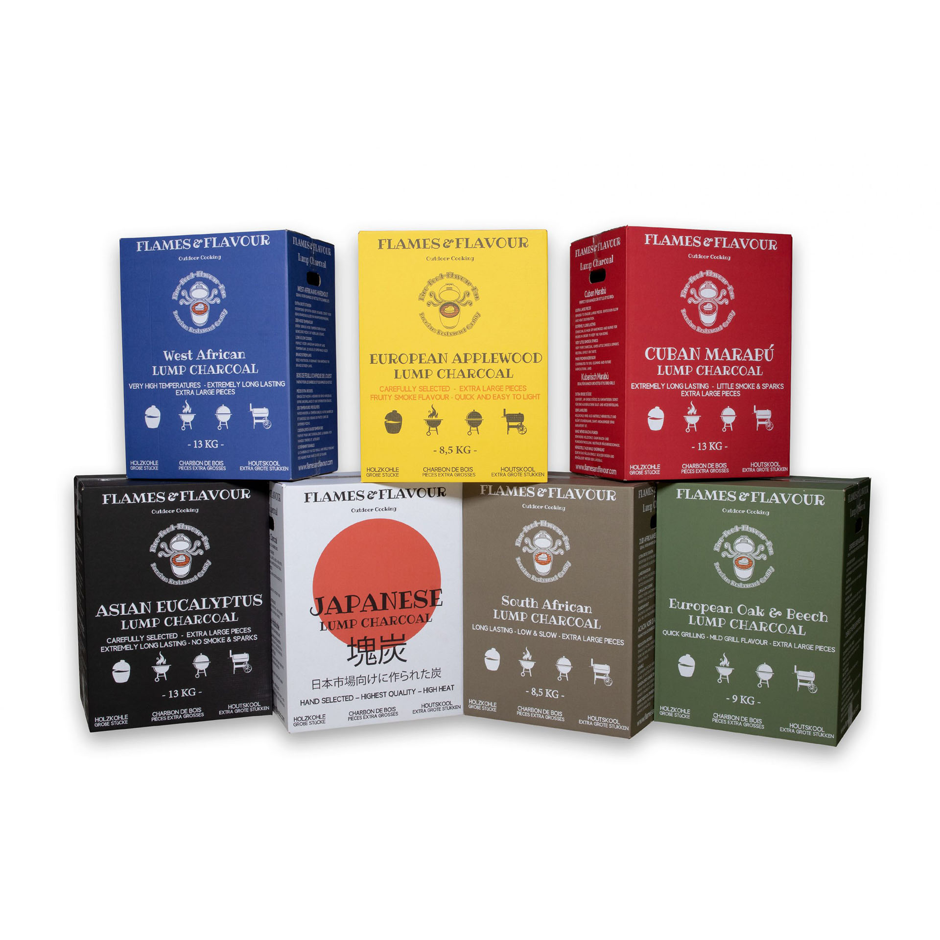 Pallet Mix Eik & Beuk / Pure Mix / Appelhout Houtskool 24 dozen