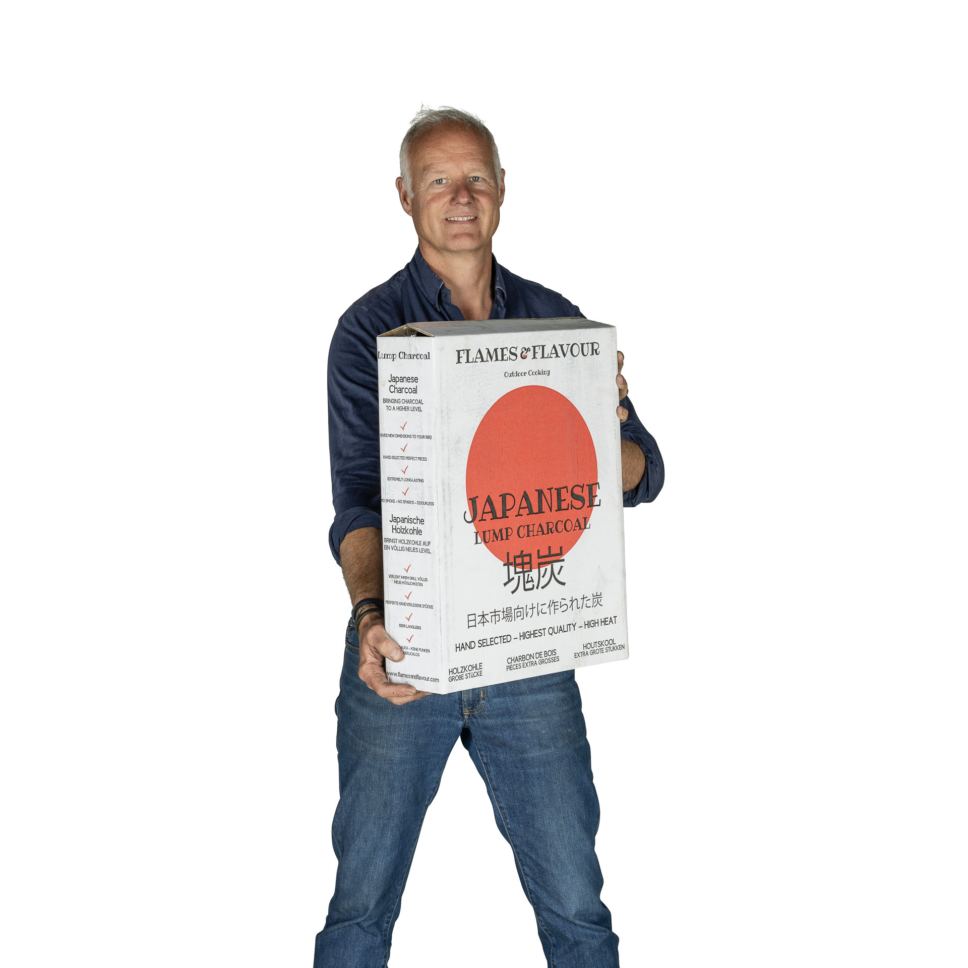 8,5 KG Japanse White Binchotan Houtskool Eucalyptus | Flames & Flavour - Afbeelding 3